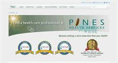 Desktop Screenshot of pineshealth.org