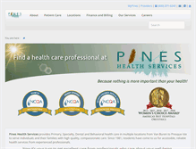 Tablet Screenshot of pineshealth.org